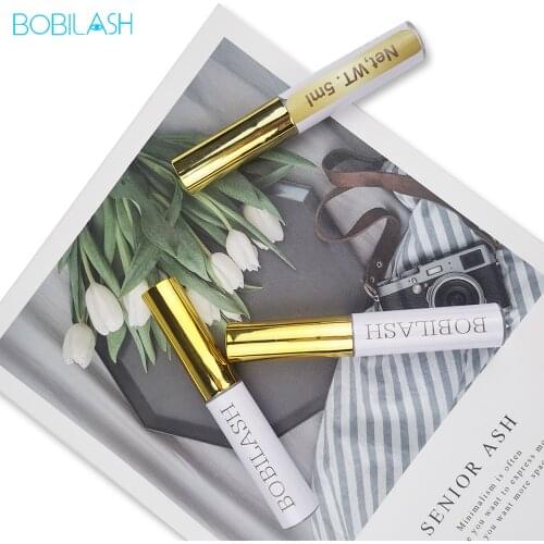 BOBILASH 5 pcs Eyelash Glue 5ml Professional False Eyelash Strong Adhesive Glue Quick Dry White Glue Mink Eyelashes Glues