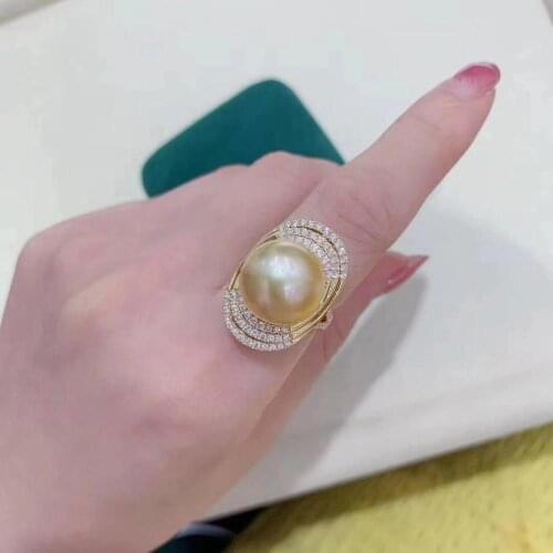 925 Sterling Silver Adjustable Free Size Ring Settings Findings Mountings Parts for Pearl Corals Jade Crystal, 5pcs/lot