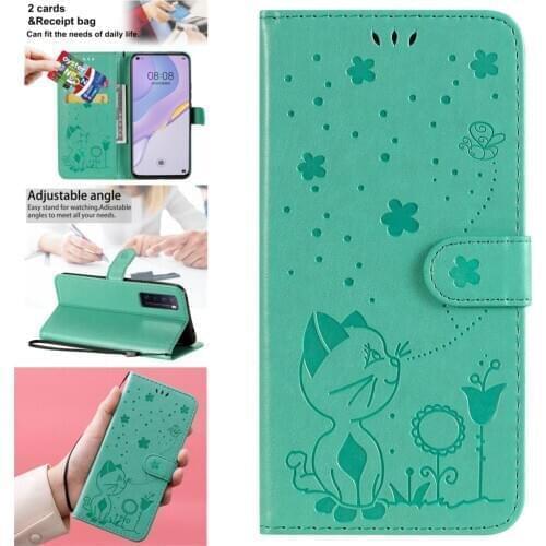 Red PU Leather Wallet Flip Phone Shell For cover Huawei Nova 7 Mobile Accessories Book Cases Etui sFor coque 6 SE Pro 5T Bags