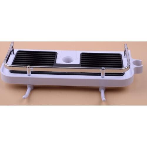 LETAOSK Bathroom Shelf Shower Pole Storage Caddy Rack Organiser Tray Holder Accessory No Drills Holding Shampoo Soaps Save Space