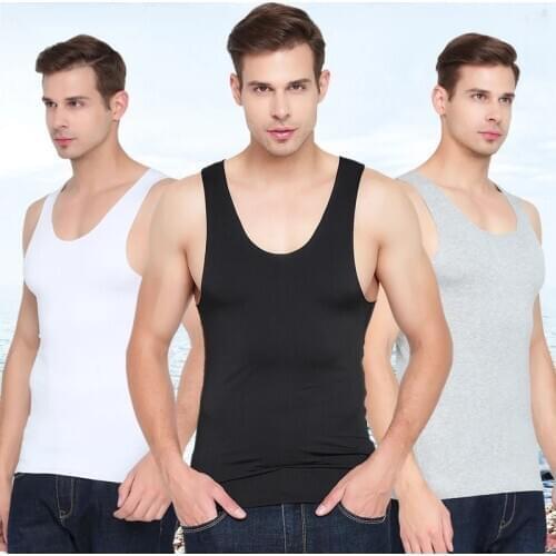 2021Summer Ice Silk Seamless Mens Vest Slim-fit Tight-fitting Sleeveless Underwear Undershirt Men Gym Tank Top Running Vest