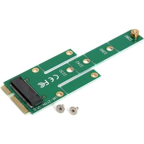 M.2 B Key SSD To MSATA MINI PCIE Adapter Converter Card For NGFF 22x30mm 22x42mm 22x60mm 22*80mm SSD Connectors