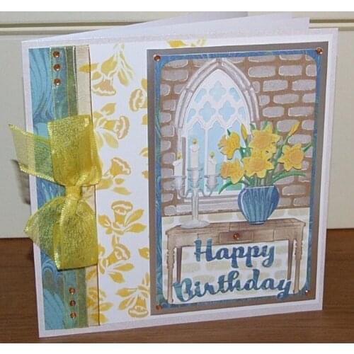 Desk Candle Teapot Cup Candy Metal Cutting Dies Silver Stencil For Scrapbooking Ablum Paper Card Craft Decoration