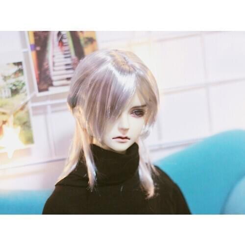 BJD doll wig suitable for 1-3 1-4 size everyday all-match silk bangs and pear curly hair doll accessories