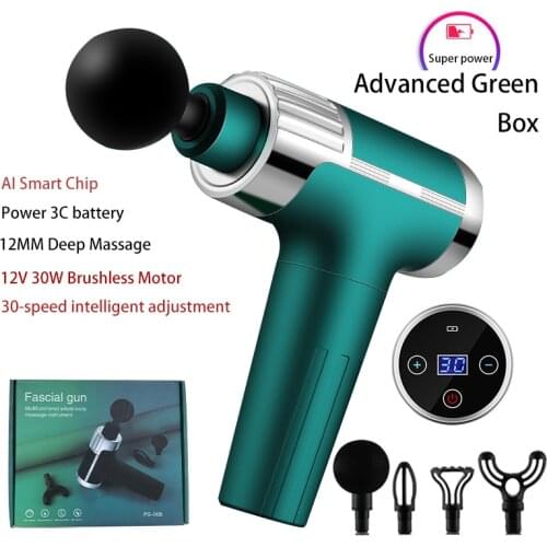 Fascia Gun Smart Muscle Long Battery Intelligent Dual Massage High Frequency After Exercise Muscle Relax Low Noise