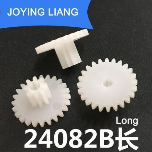 Long 24082B 0.5M Gear 13mm Diameter 24 Teeth 8 Teeth POM Plastic Pinion Toy Parts Wheels 10pcs/lot