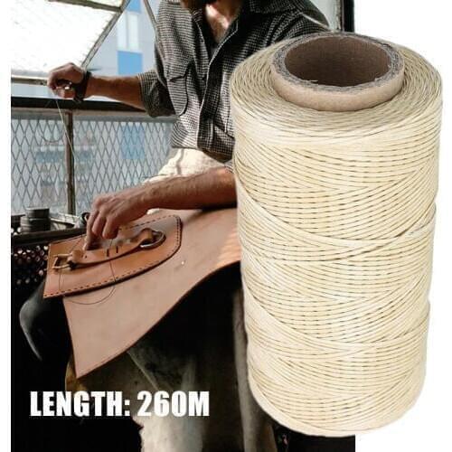 260m Flat Waxed Thread 150D Cord Sewing Craft for Clothing Leather DIY Handicraft Tool Hand Stitching Thread Waxed Sewing Line