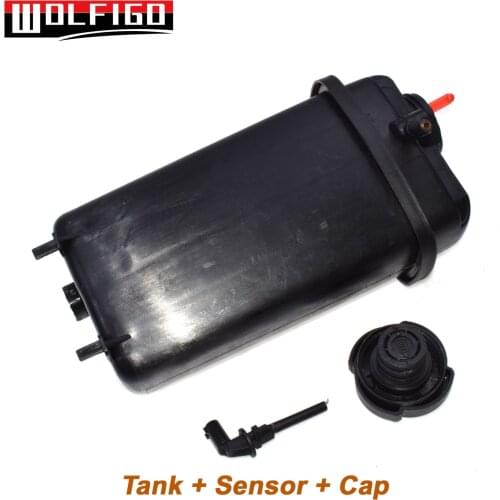 WOLFIGO New Coolant Expansion Tank & Cap & Sensor Kit For BMW E39 E38 E31 3.0 3.5 4.0D 17111741167,4027816237471,61318360876