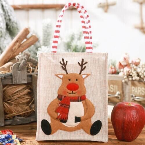 Santa Claus Christmas Candy Bag Elk Pants Treat Pocket Home Party Gift Decor Uk