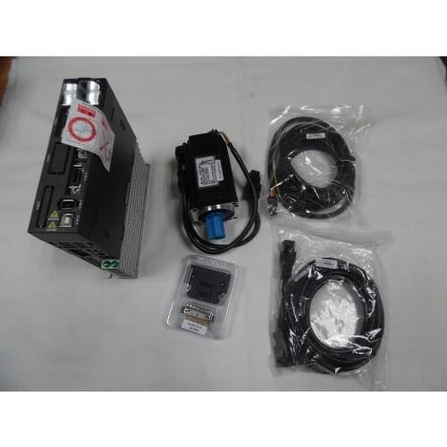 New Delta A2 200W 0.2KW 220V 0.64Nm 3000rpm 60MM ASD-A2-0221-L ECMA-C10602RS AC servo motor drive kits with 3m Cable