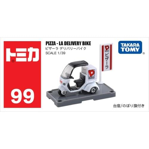 TOMY 1:64 Pizza Delivery Tricycles NO.99 Simulation Model Motorcycle