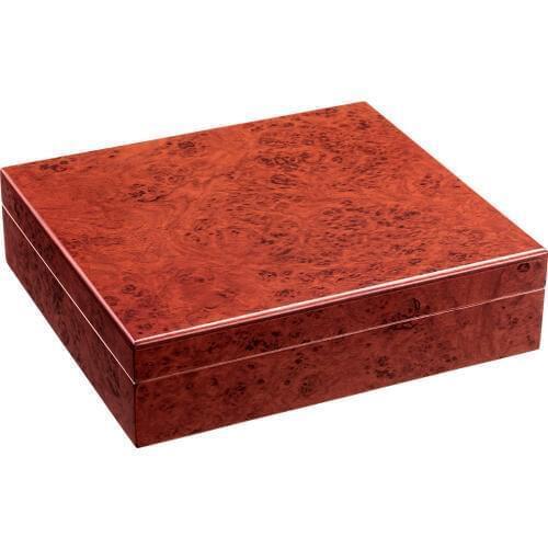 25Count Cedar Wood Lined Cigar Humidor Humidifier With Hygrometer Case Box HH-1901