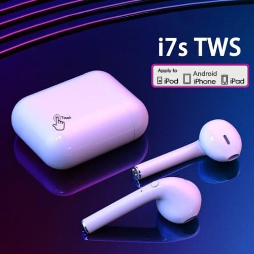 I7s TWS Earphone Bluetooth Wireless Headphones Air Earbuds Sport Handsfree Headset With Charging Box For Xiaomi iPhone huawei