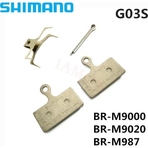 SHIMANO XTR Mountain Bike G03S Narrow Resin Disc Brake Pads for Iamok BR-M9000/M9020/M987 with Spring 2-Piston Bicycle Parts