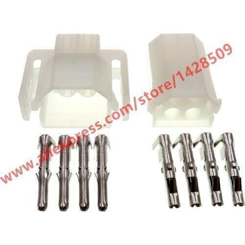 20 Sets 4 Pin Automotive Electrical Female Male Wiring Harness Socket Auto Plugs