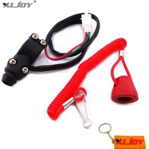 XLJOY Engine Motor Scooter Kill Stop Tether safety Switch Push Button For 2 stroke Pocket Mini Dirt Bike ATV Quad TRX