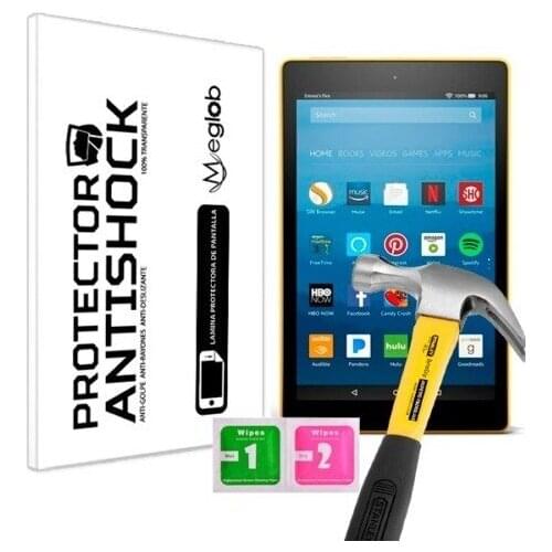 Screen protector Anti-Shock Anti-scratch Anti-Shatter compatible with Amazon Fire HD 8 2017