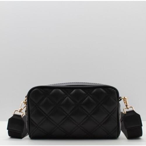 Womens Black Binocular Stand Shoulder Cross Bag