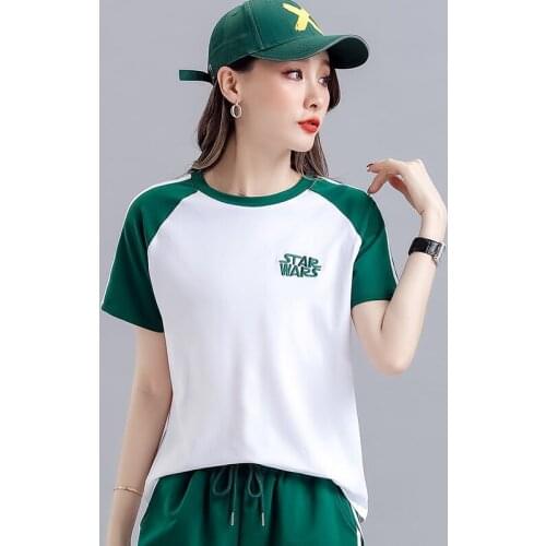T-shirt Female Cute Kawaii Short Sleeve Baseball T-shirt Women Casual Oversized T-shirt 2021 Summer Fashion