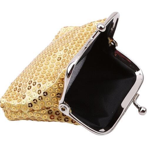 Women Ladies Small Sequin Wallet Coin Purse Credit Card Holder Fashion Party Clutch Girls Handbag Bag Hasp Women Purses