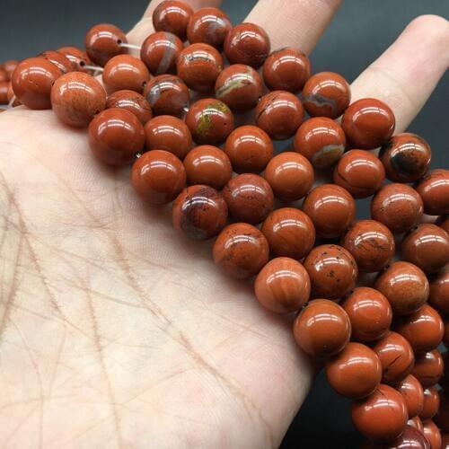 1 Strand Natural Stone Beads Red Spacer Stone 4 6 8 10 12mm Pick Size Strand Charm DIY Jewelry Making Sieraden Findings Handmade