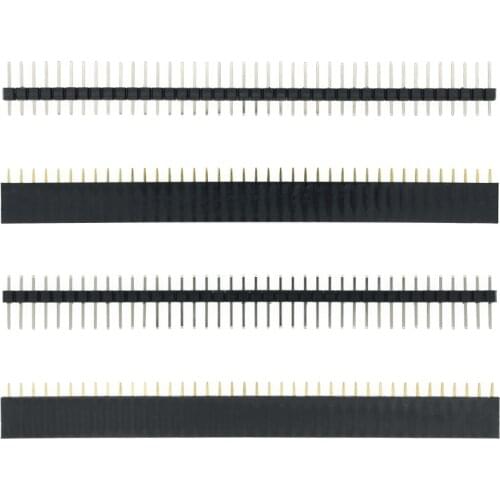 10pcs 1x40Pin 2.54mm Single Row Female + 10pcs 1x40 Male Pin Header connector