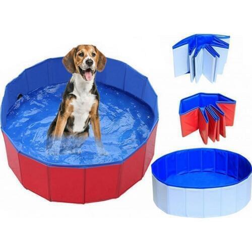 2020 New Pet Dog Cat Swimming Pool Foldable PVC Washing Pond Large Size Dog Tub Bed For Small Dogs Swimming Tub Summer Pet Pool