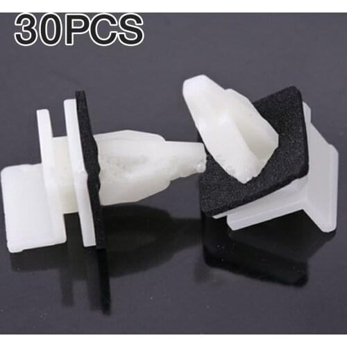 30Pcs Car Mounting Clip Side Skirt Rocker Panel Moulding Seal Trim Retainer 91513SM4000 Fit for Honda Accord Civic MDX TSX Acura