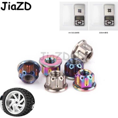 4 Pcs D1RC original Titanium alloy Steel Self-locking Nut Lock Nut Locknut Slip Hex Nut RC Car Accessories A07
