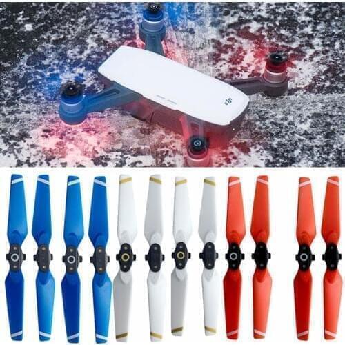 4pcs Propeller for DJI Spark Drone Quick-Release Props Folding 4730 Blades Accessories Spare Parts Wing Screw Blue red white