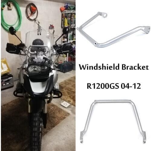 For BMW R 1200 GS ADV Motorcycle Windshield Bracket R1200GS 2004-2012 R1200 adventure Windscreen Wind Deflector Mounting Support