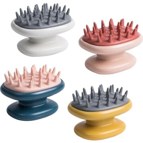 Scalp Massage Comb Multifunctional Shampoo Brush Silicone Head Massage Comb Professional Shampoo Massager Shower Bath Brush