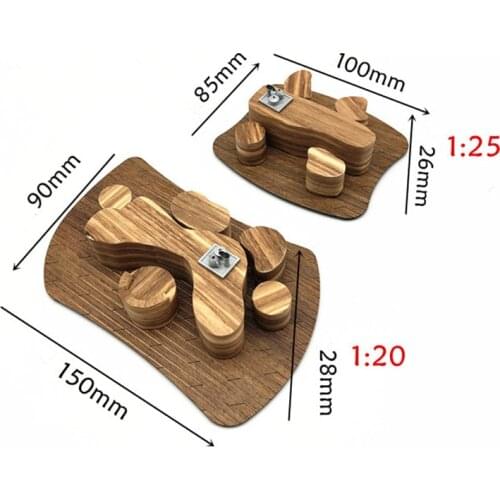 1:20 1:25 Scale Mini Wood Grain Tea Table Model DIY Indoor Appliances Scene Decorations Dollhouse Model