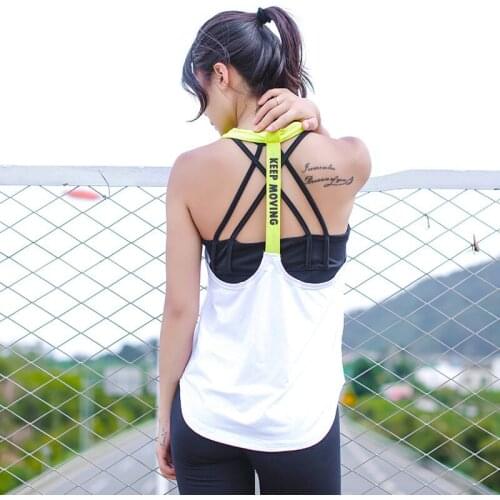 Exercise Gym Sports Sleeveless Shirts Tank Tops Women Fitness Running Clothes Loose Quick Dry Tops Vest Singlets