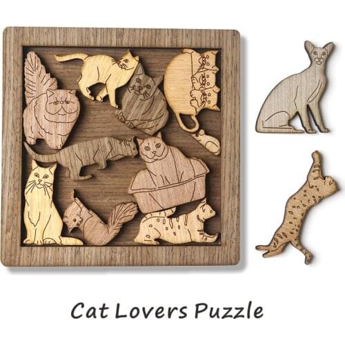 Impossible Puzzle Wooden Toys Board Games Toy for Adults 18 Ten Levels of Difficulty Decompression Impossible Puzzle Games