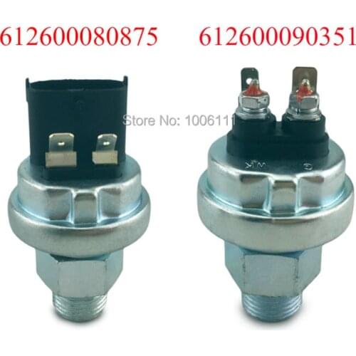 New Heavy Trucks Oil Pressure Sensor Pressure Alarm Switch 612600080875/90351 For Shacman Man GLT Weichai Howo Euro 2