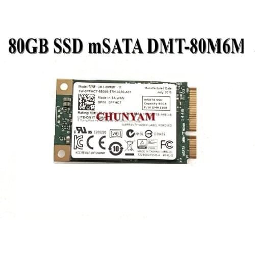 Brand NEW MSATA 80GB SSD PCIE PCI-E DMT-80M6M PFHC7 MINI SATA Hard Disk for Laptop Desktop Computer Tablte