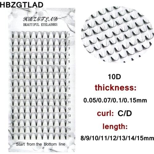 Wholesale 16 Lines Lashes Premade Russian Volume Fans 6D/10D Mink Eyelashes short Stem Lash Pre made Eyelash Extensions Supplies