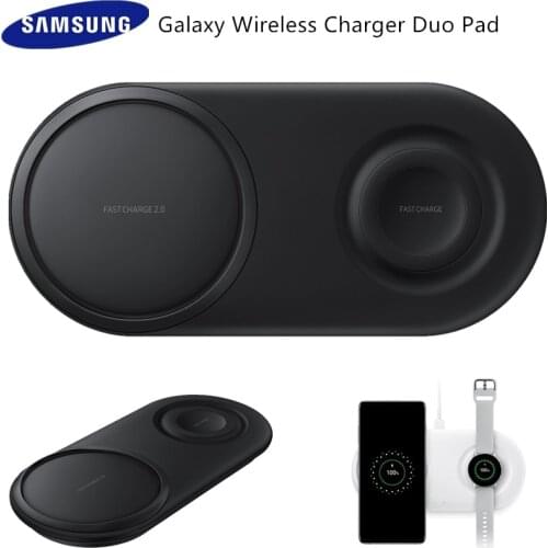 Original Samsung Wireless Charger Double fast charge Pad For Samsung Galaxy S20/S10/S9/S8/Note10+/Smart Watch Active 2 EP-P5200