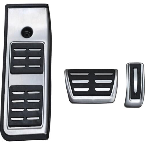LHD Footrest Gas Brake Pedal Pad Covers Accessories For 2017-2020 Audi A4 A5 B9