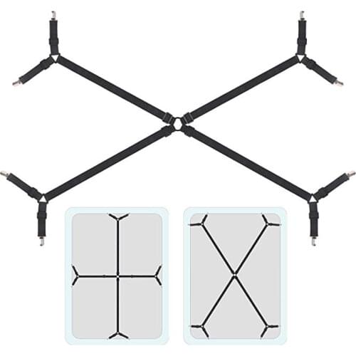 Adjustable Bed Fitted Sheet Straps Suspenders Grippers Home Textiles Organize Gadgets Crisscross Fastener Mattress Cover Clips