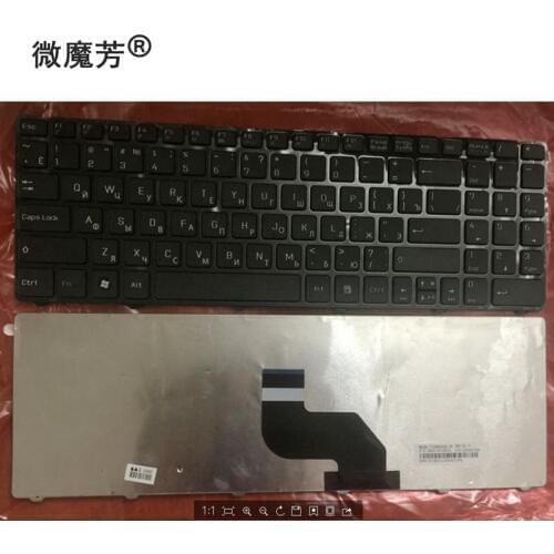 GZEELE Russian Keyboard for MSI CX640 CR640 CR643 CX640DX A6400 RU laptop keyboard black V128862AS1