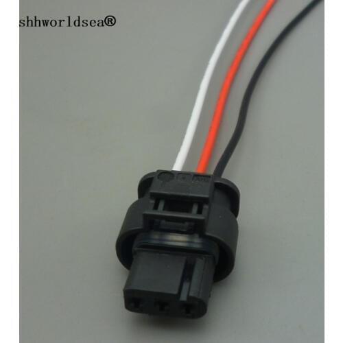 Shhworldsea 1pcs 3C0973203 For VW Jetta Touareg For Audi A3 Q7 2008 2009 2010 Flat Housing Connector Plug Wiring Harness
