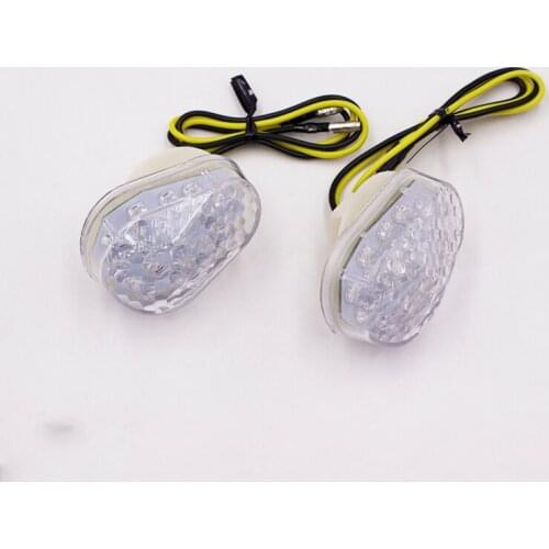 Universal Motorcycle LED Turn Signal Light Indicator Lamp Embedded Flash Amber Lamp For Yamaha