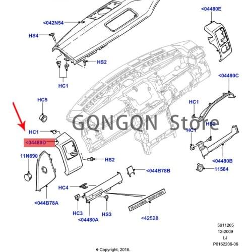 CAR dashboard air outlet black 2002 -2009lan dro ve rra nge rover Front exhaust air vent, air conditioning vent, instrument pane
