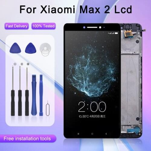 6.44inch For Xiaomi Mi Max 2 Lcd Display Touch Panel Screen Digitizer Assembly Replacement Free Shipping With Frame