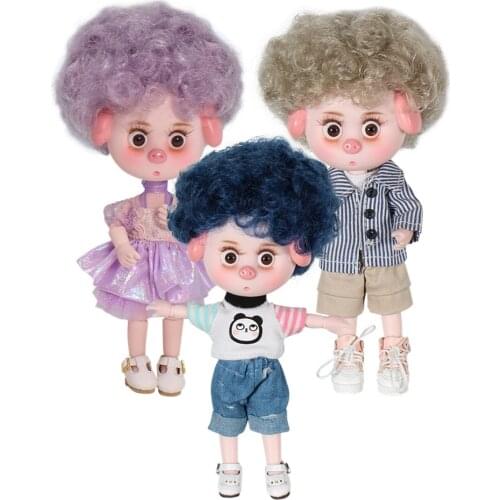 1/12 DoDo doll joint body Lucky pig doll 14cm mini baby beauty pig GSC clay doll Ob11