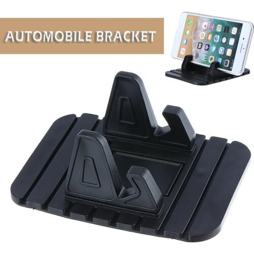 1pc Silicone Car Dashboard Stand 11*9cm Non-slip Phone Mount Holder Pad Safe Driving For Smartphone Mount GPS Navigation Clip