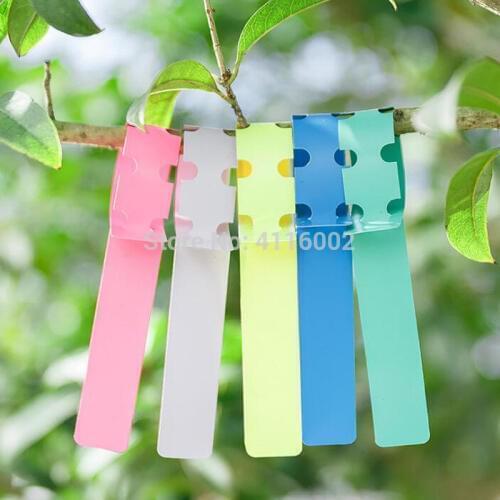 10000 Pcs Plastic Plant Tree Tags Garden Plant Lables Plant Hanging Tags Wrap Around Nursery Garden Labels Large Writing