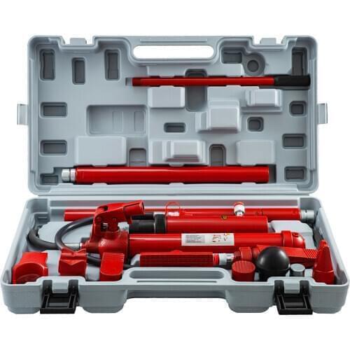 12 Ton Porta Power Kit 2M Hydraulic Car Jack Ram 5.3 inch Lifting Height Autobody Frame Repair Power Tools